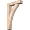 Ekena Millwork Thorton Block Smooth Bracket w/ Offset Brace, Douglas Fir, 5 1/2"W x 22"D x 34"H BKT0604X22X34THR05SDF - alternate 1